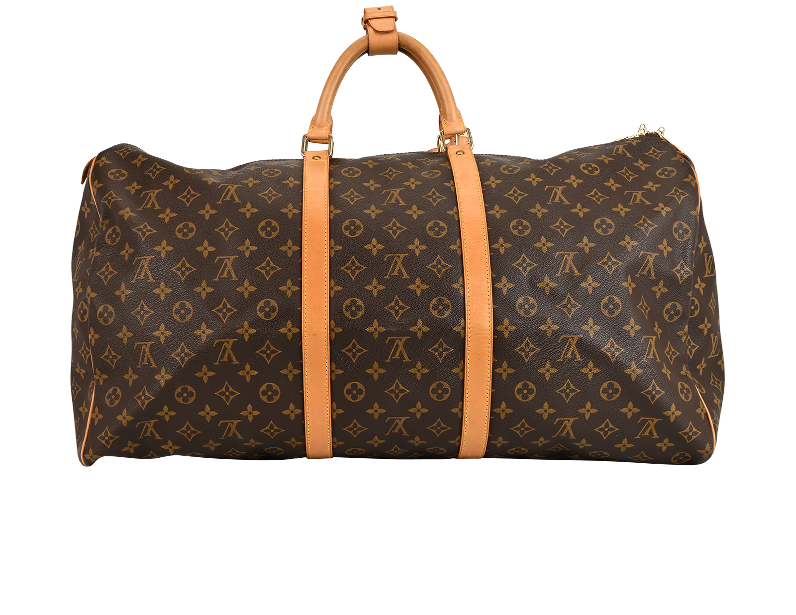 Keepall 60, &pound;950, Handbags, Brown, Canvas, Back view